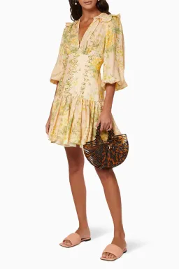Zimmermann's Amelie Corset Dress Peach 1 / AU 8 for rent on The Volte - image 1