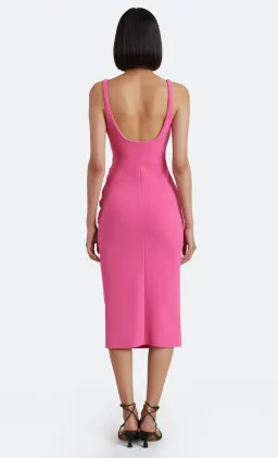 Bec & Bridge Karina Tuck Midi Dress Pink Size 8 / S for rent on The Volte - image 2