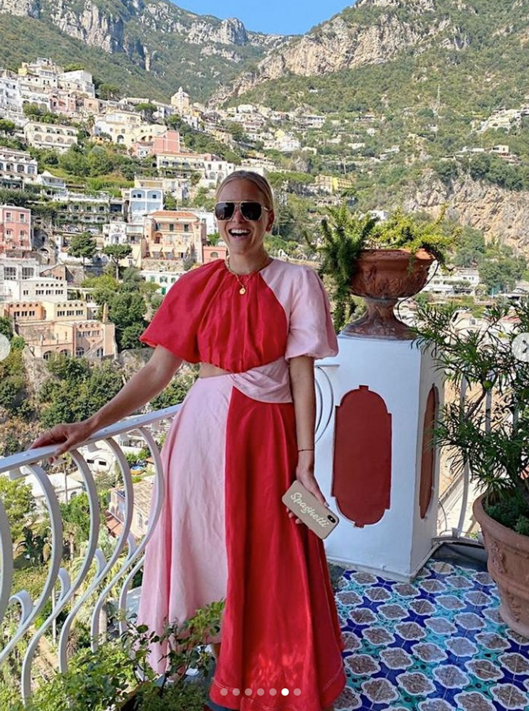 Aje Entwined Dress Red Size 8 for rent on The Volte - main image
