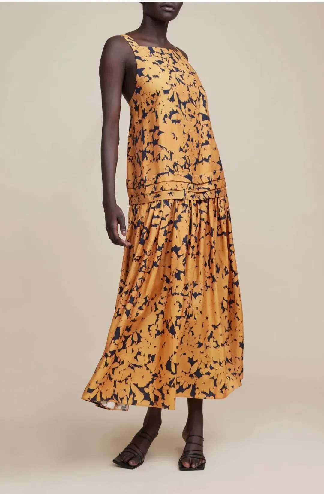 Acler Astoria maxi dress Orange Size 8 for rent on The Volte - main image