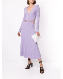 Dion Lee Pinnacle Braid Dress in Violet Size 10 for rent on The Volte - image 4