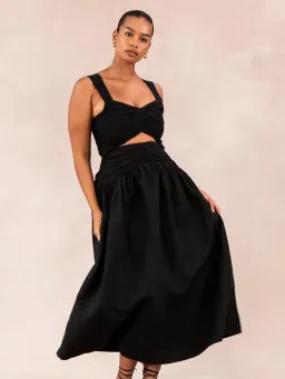 Posse Sofia Midi Dress Black Size 10 for rent on The Volte - image 4