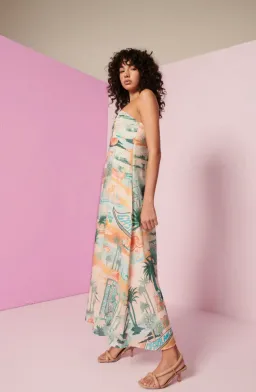 Kate Ford Palo Verde Braid Shoulder Dress Sierra Size 2/AU 10 for rent on The Volte - image 2