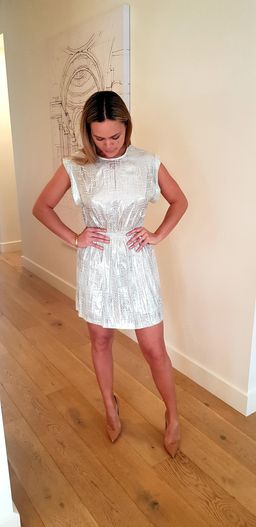 Sass & Bide Sega Sega Dress in Metallic Silver size 8 for rent on The Volte - image 2
