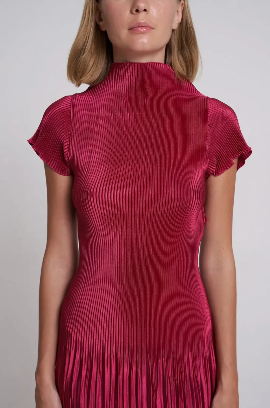 L'idée Aperitif Mini Dress in Ruby Red Size 12 / L for rent on The Volte - main image