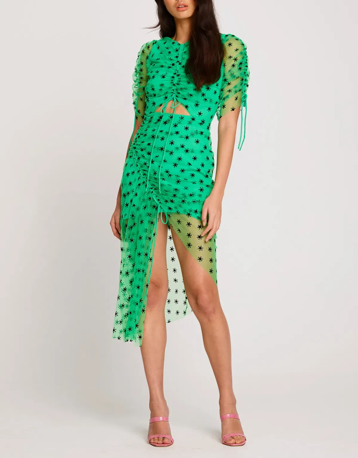 Alice McCall Stardust Midi Dress Green Size 8 / S for rent on The Volte - main image