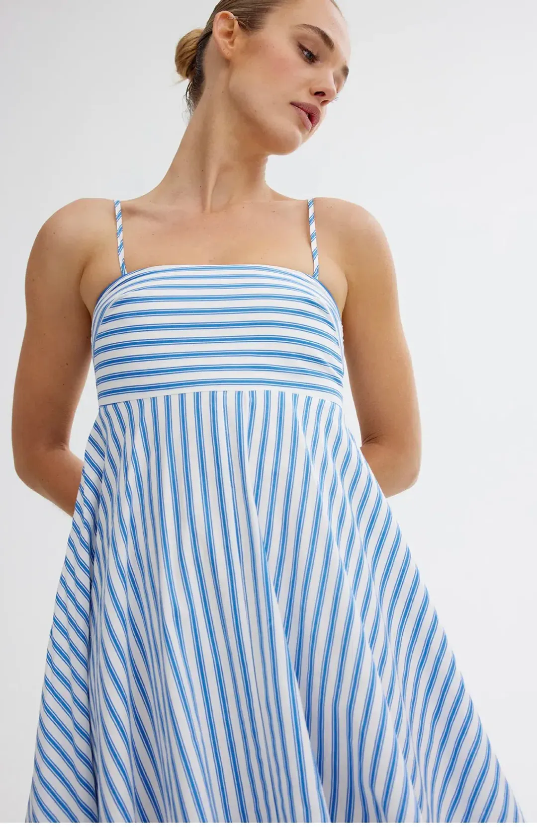 Aston Studio - Rue Dress - Sapphire Stripe - Size 10 for rent on The Volte - main image