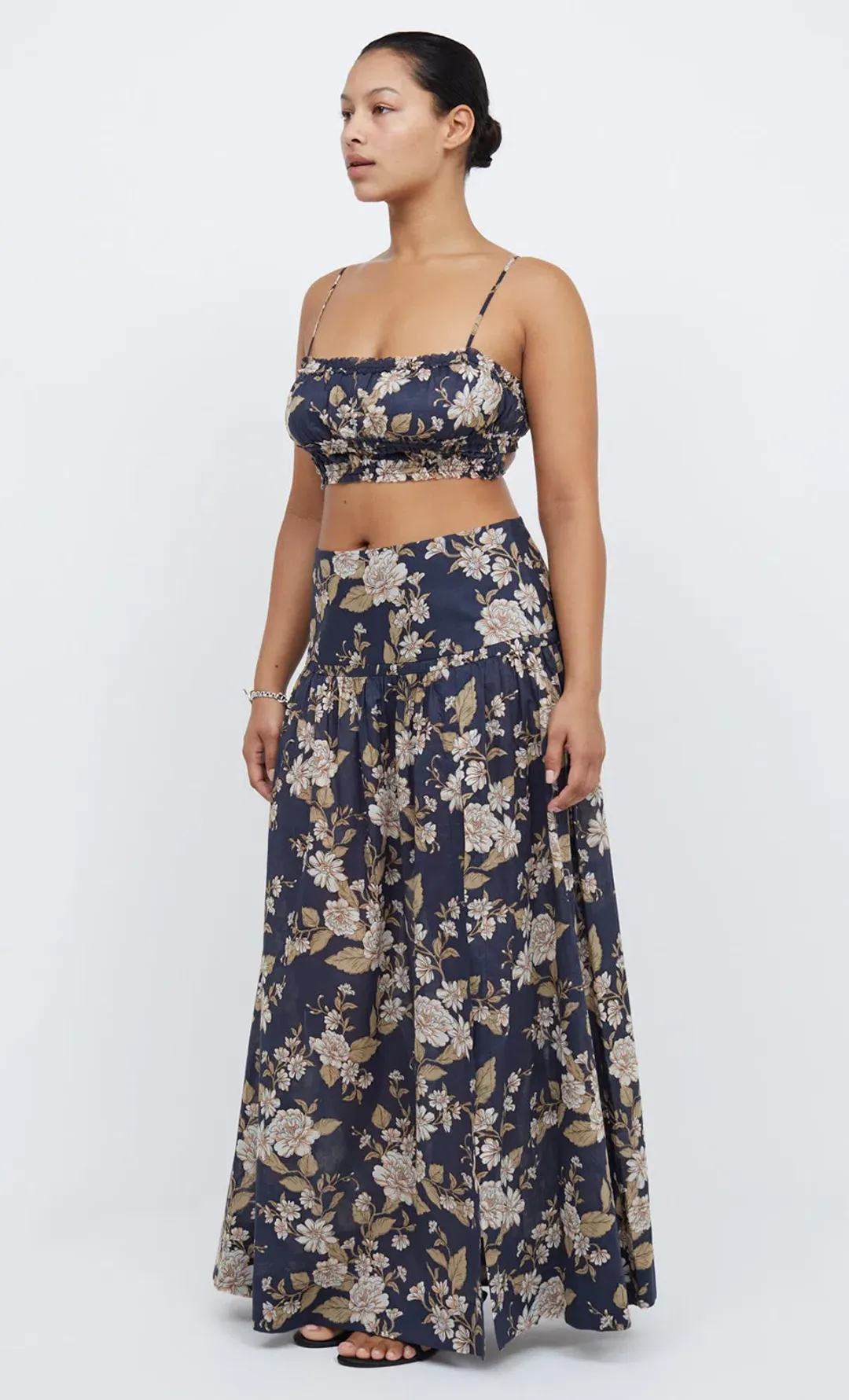 Bec & Bridge Opaline Floral Crop Top and Maxi Skirt Set in Opaline Floral Size 6 / XS for rent on The Volte - main image