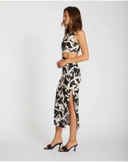 Lover Margot Linen Midi Dress Floral Size 10 for rent on The Volte - image 3