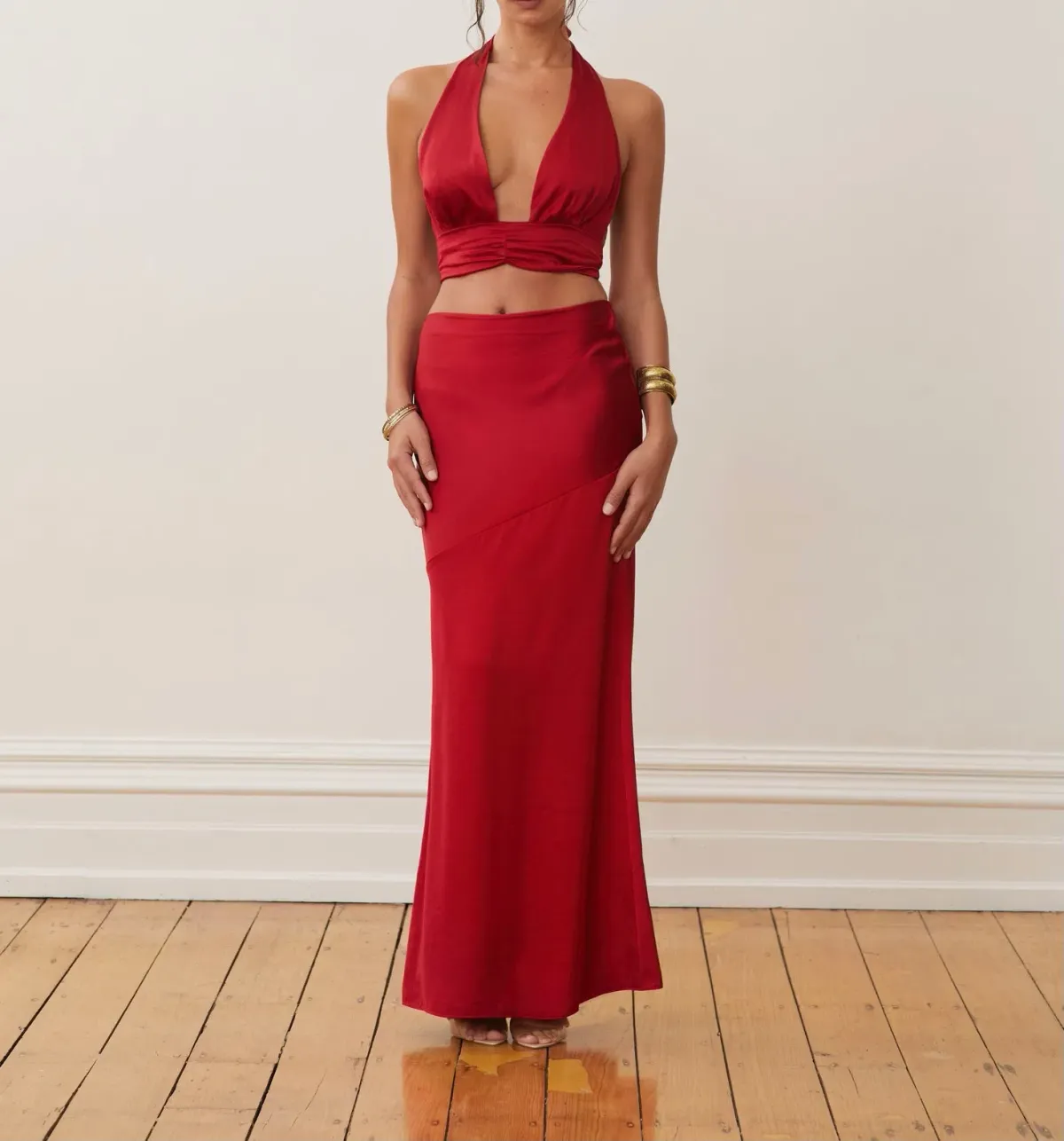 Arcina Ori Rosalina Set Red Size XS / Au 6 for rent on The Volte - main image