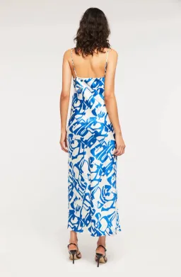 Ginia Fresco Dress Blue Multi Size 8 for rent on The Volte - image 7