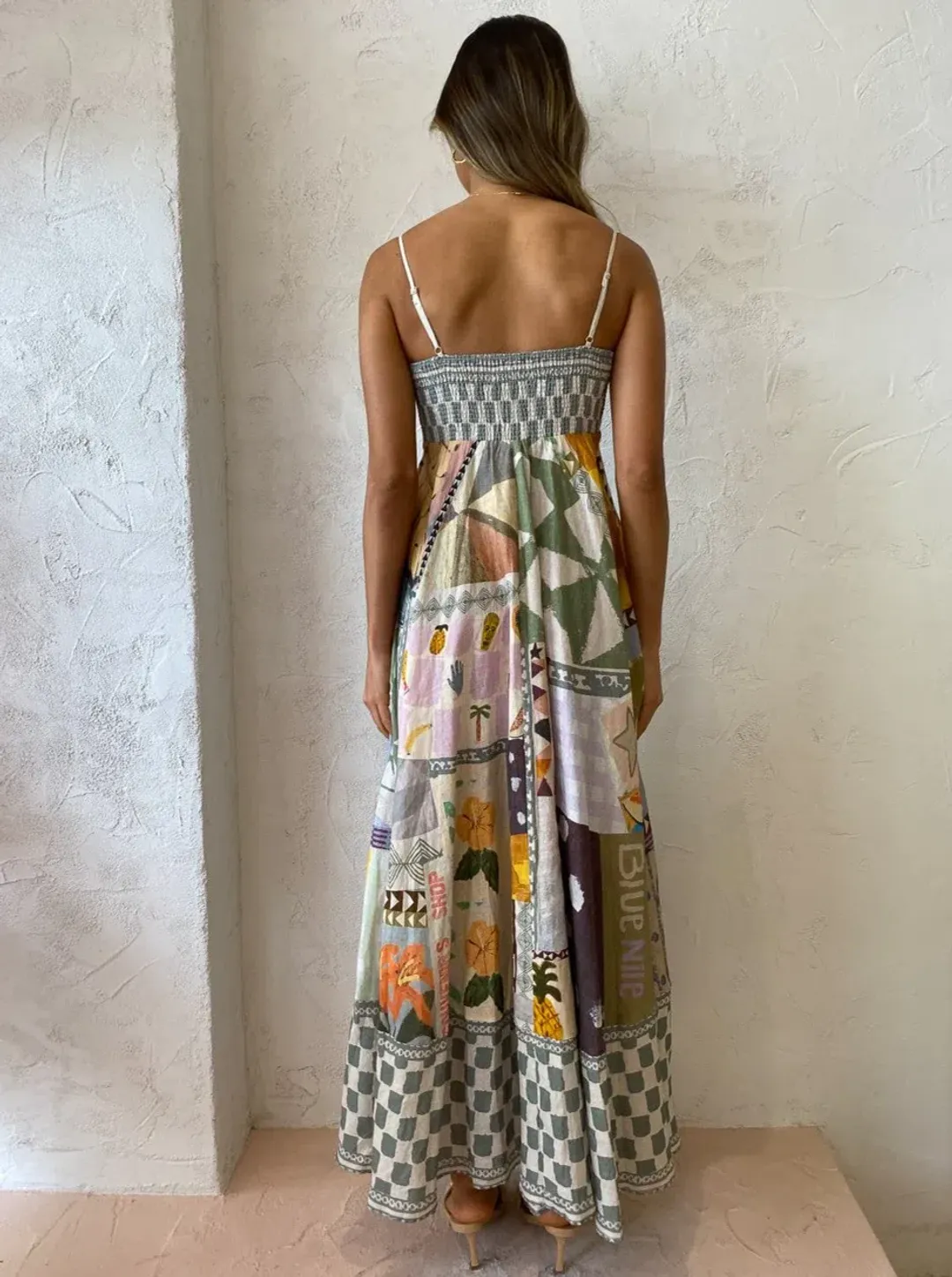Alemais Emma Gale Sundress in Multi Print Size 6 for rent on The Volte - main image
