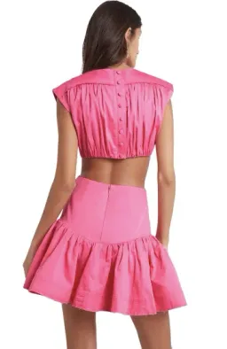 Aje Solstice Cut Out Ring Flip Mini Dress Pink Size 8 / S for rent on The Volte - image 3
