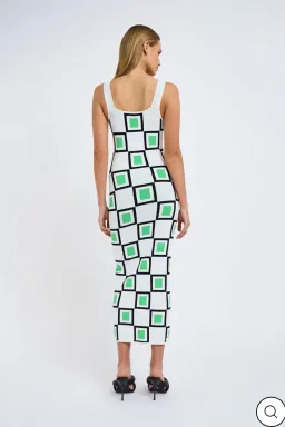 By Johnny Lapari Knit Midi Dress Multi Size 10  for rent on The Volte - image 2