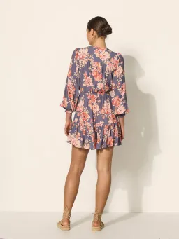 Kivari Madelyn Tie Front Mini Dress Floral Size 14 for rent on The Volte - image 3