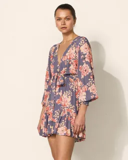 Kivari Madelyn Tie Front Mini Dress Floral Size 14 for rent on The Volte - image 2