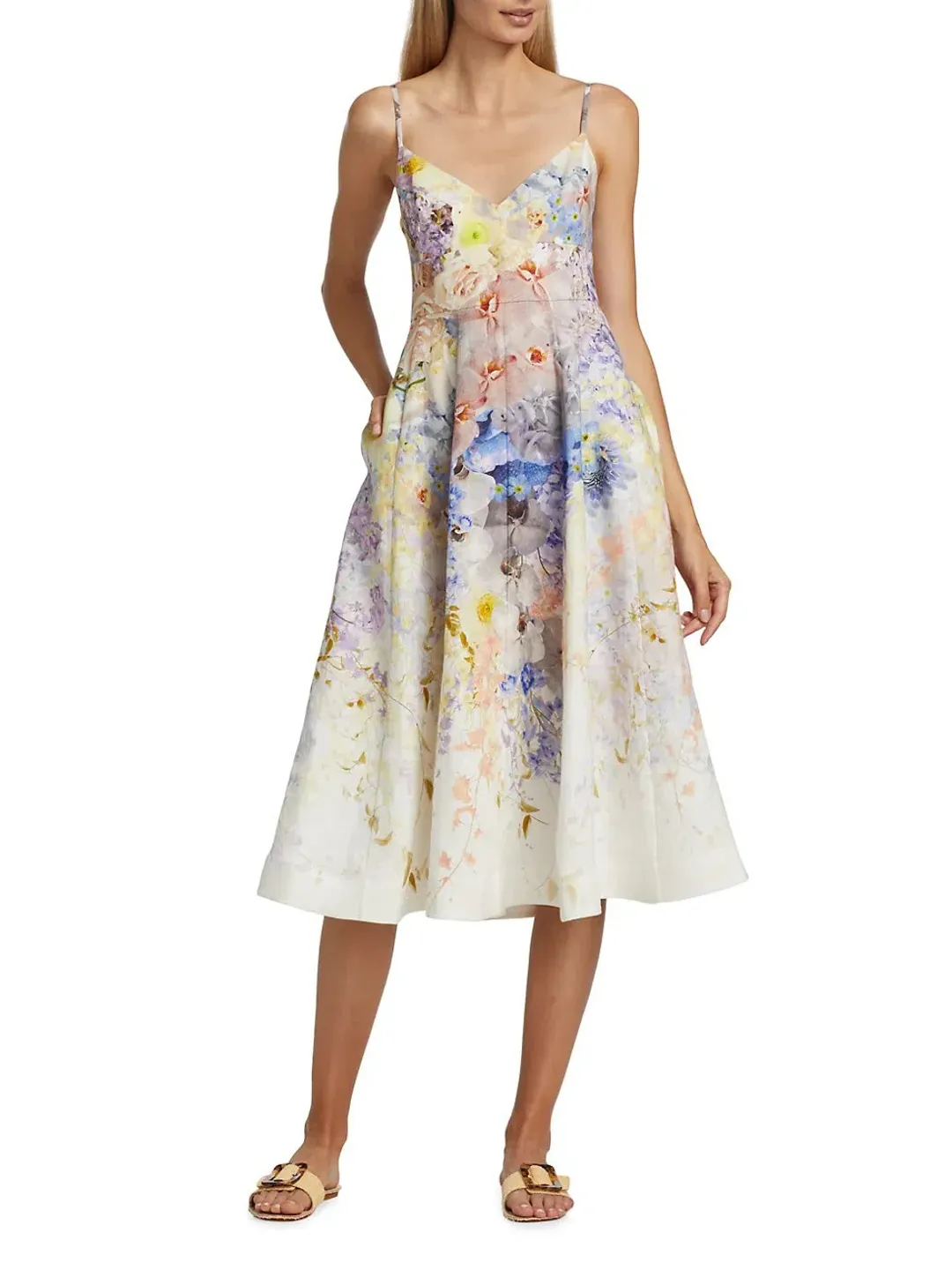 Zimmermann Rhythmic Picnic Dress Floral Size 12 for rent on The Volte - main image