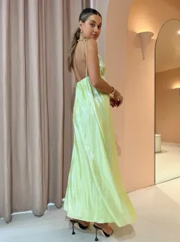 Manning Cartel Neon Heart Dress Green Size 6 for rent on The Volte - image 3