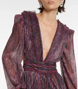 Rebecca Vallance Casey Open-back Lurex Gown Multi Size 8 for rent on The Volte - image 2