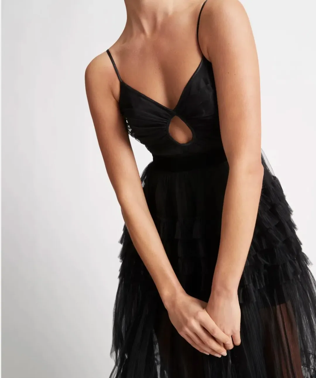 Sheike Phantom Mesh Maxi Dress Black Size AU 6 for rent on The Volte - main image