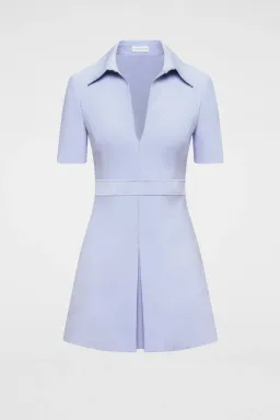 Scanlan Theodore Italian Milano Pleat Dress Blue Size AU 6  for rent on The Volte - image 4