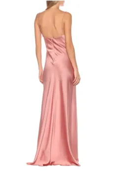 Jonathan Simkhai Satin Maxi Slip Gown Rose Size S (AU 8) for rent on The Volte - image 2