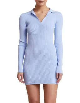 Bec & Bridge Harper Knit Mini Dress Sky Blue Size 12 / L for rent on The Volte - image 4