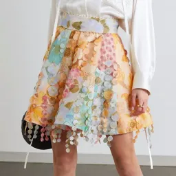 Zimmermann Tempo Patch Mini Skirt Print Size 1 / Au 10 for rent on The Volte - image 2