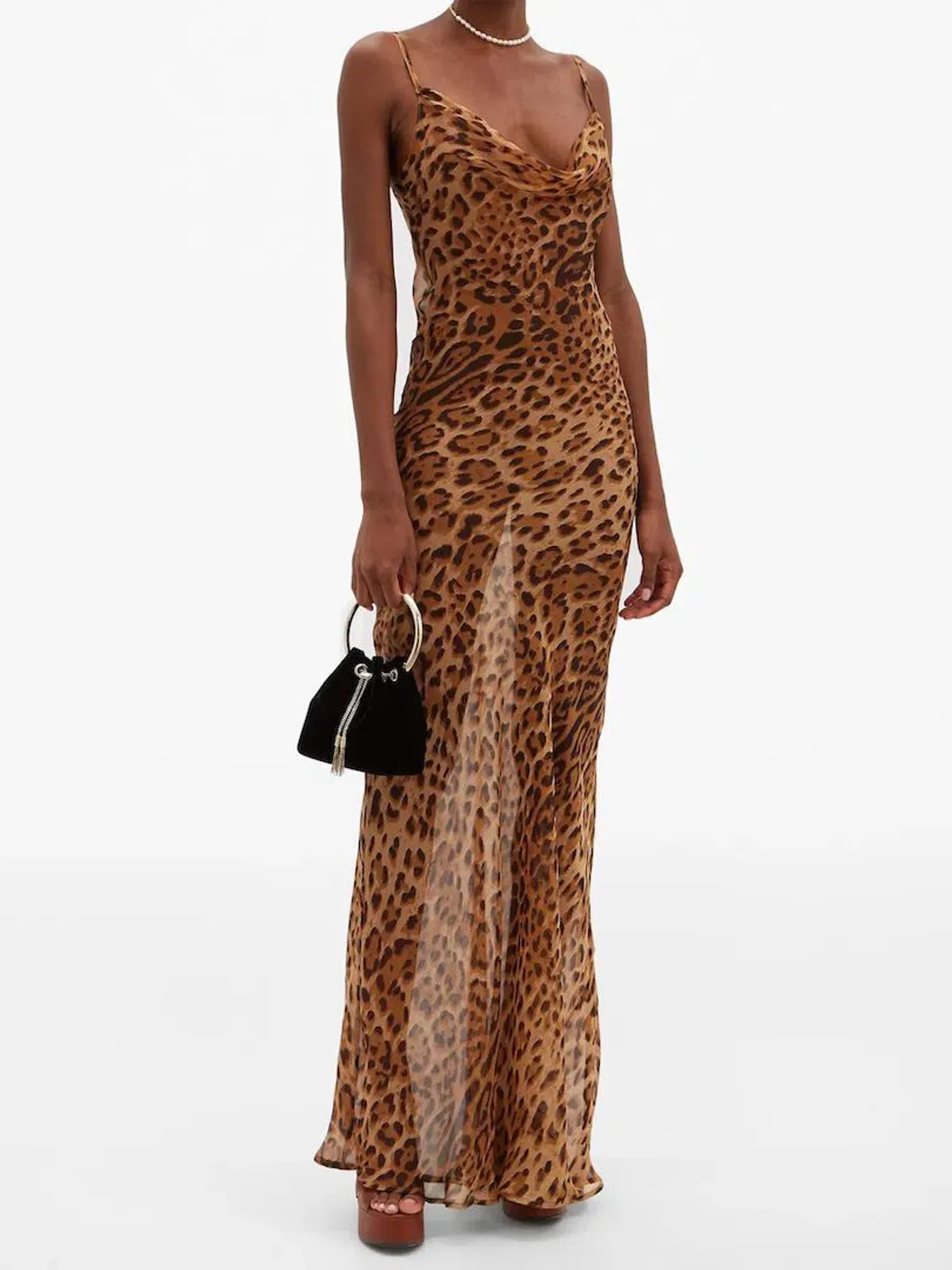 Rat & Boa Valentina Dress Leopard Print Size M / Au 10 for rent on The Volte - main image