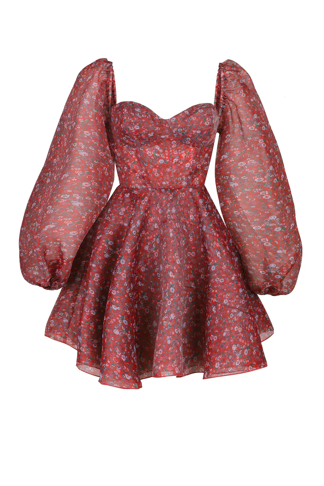 Selkie Crimson Princess Dress Floral Size XS/AU 8 for rent on The Volte - main image