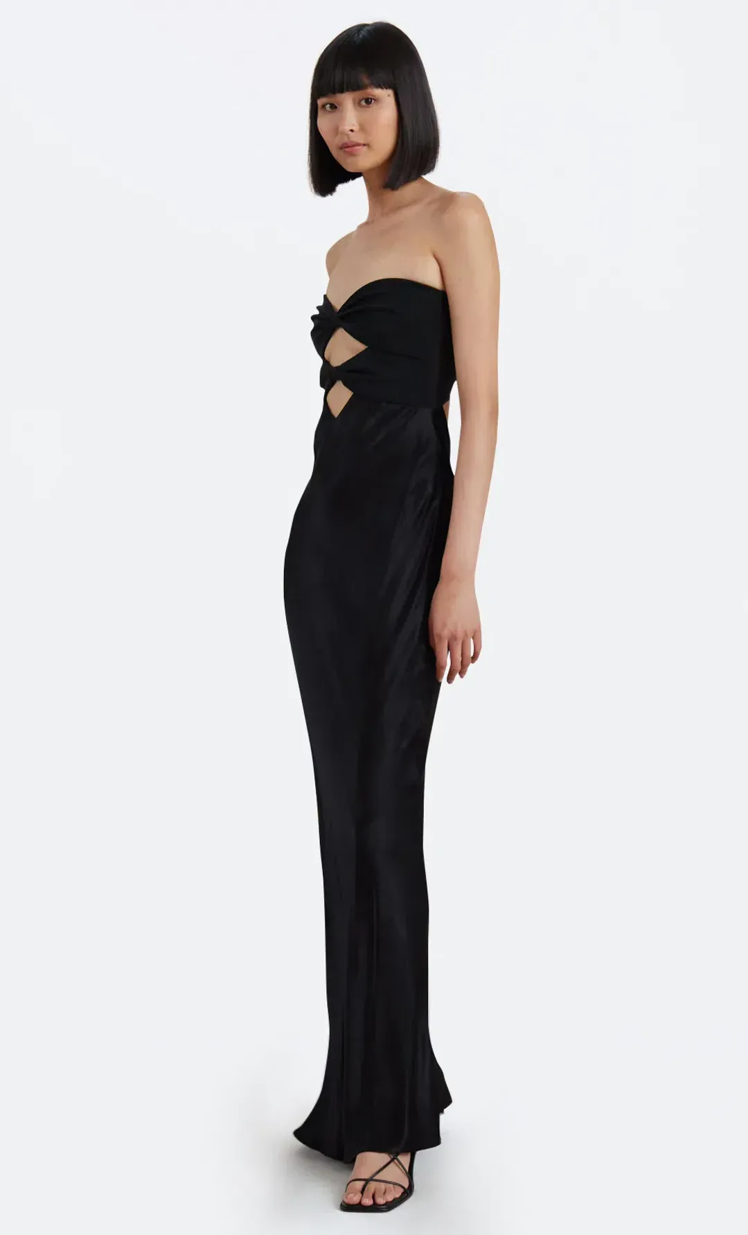 Bec & Bridge Halle Strapless Dress Black Size AU 10 for rent on The Volte - main image