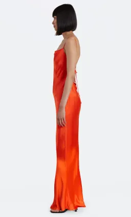 Bec & Bridge Lorelai Bias Cut Tie Cross Over Maxi Dress Fire Red Size AU 8 for rent on The Volte - image 2