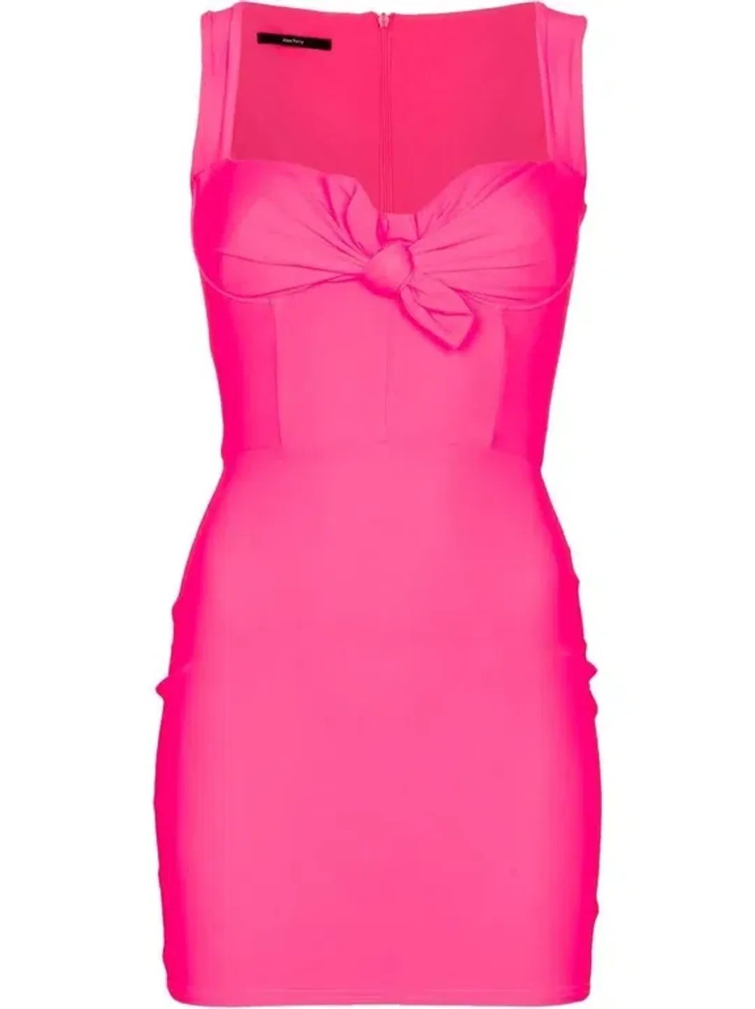 Alex Perry Orin Knot Mini Dress Pink Size 8 for rent on The Volte - main image