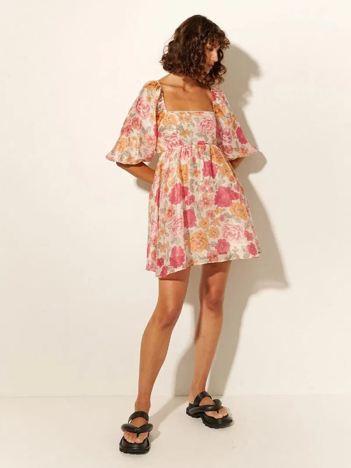 Kivari Camela Mini Dress Floral Size AU 16 for rent on The Volte - main image