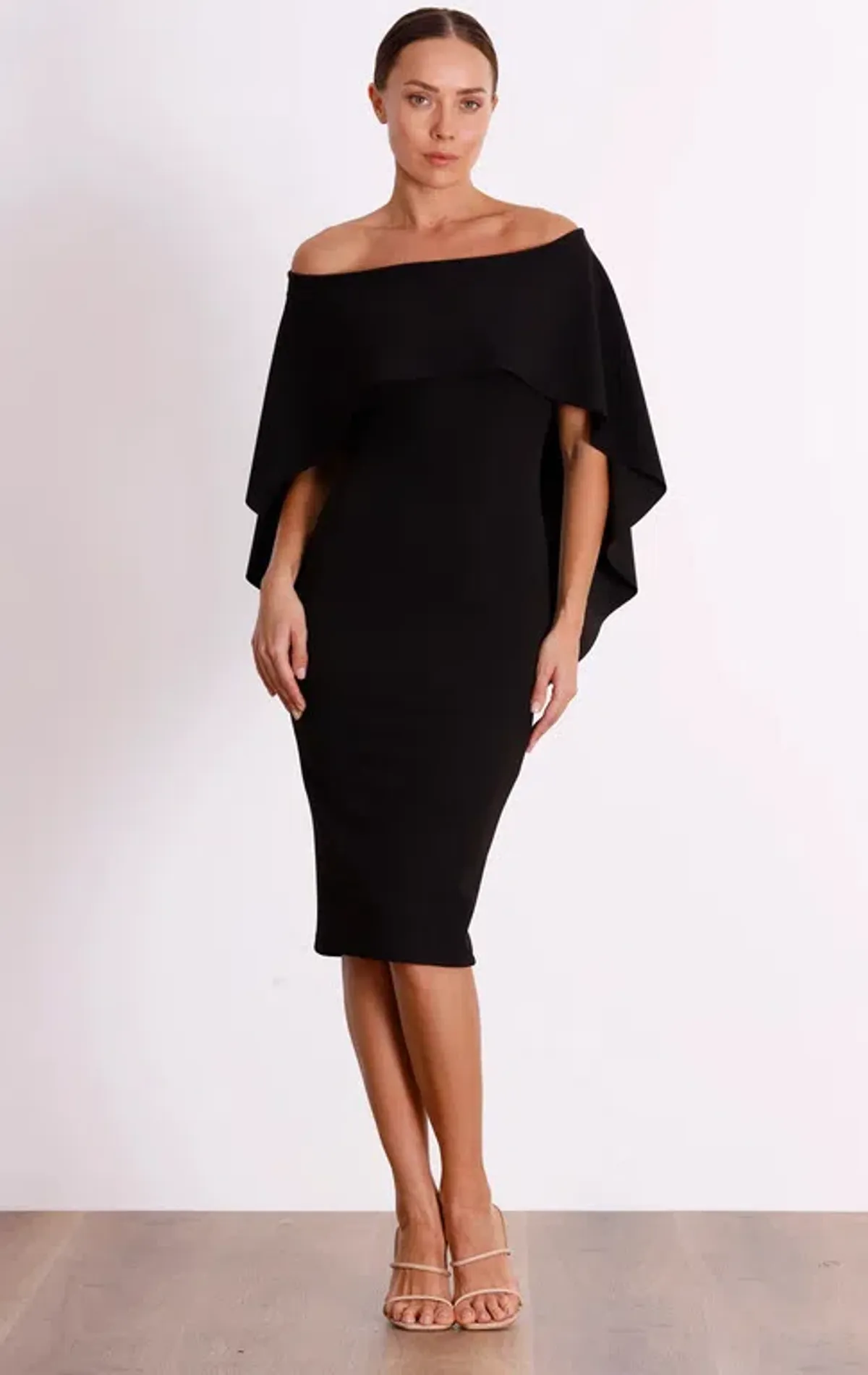 Pasduchas Composure Midi Dress Black Size AU 16 for rent on The Volte - main image