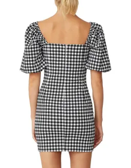 Bec & Bridge Check It Out Mini Dress Black Print Size 2 / AU 6 for rent on The Volte - image 5