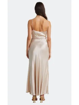 Bec & Bridge Moon Dance Midi Dress Sand Size AU 6  for rent on The Volte - image 3