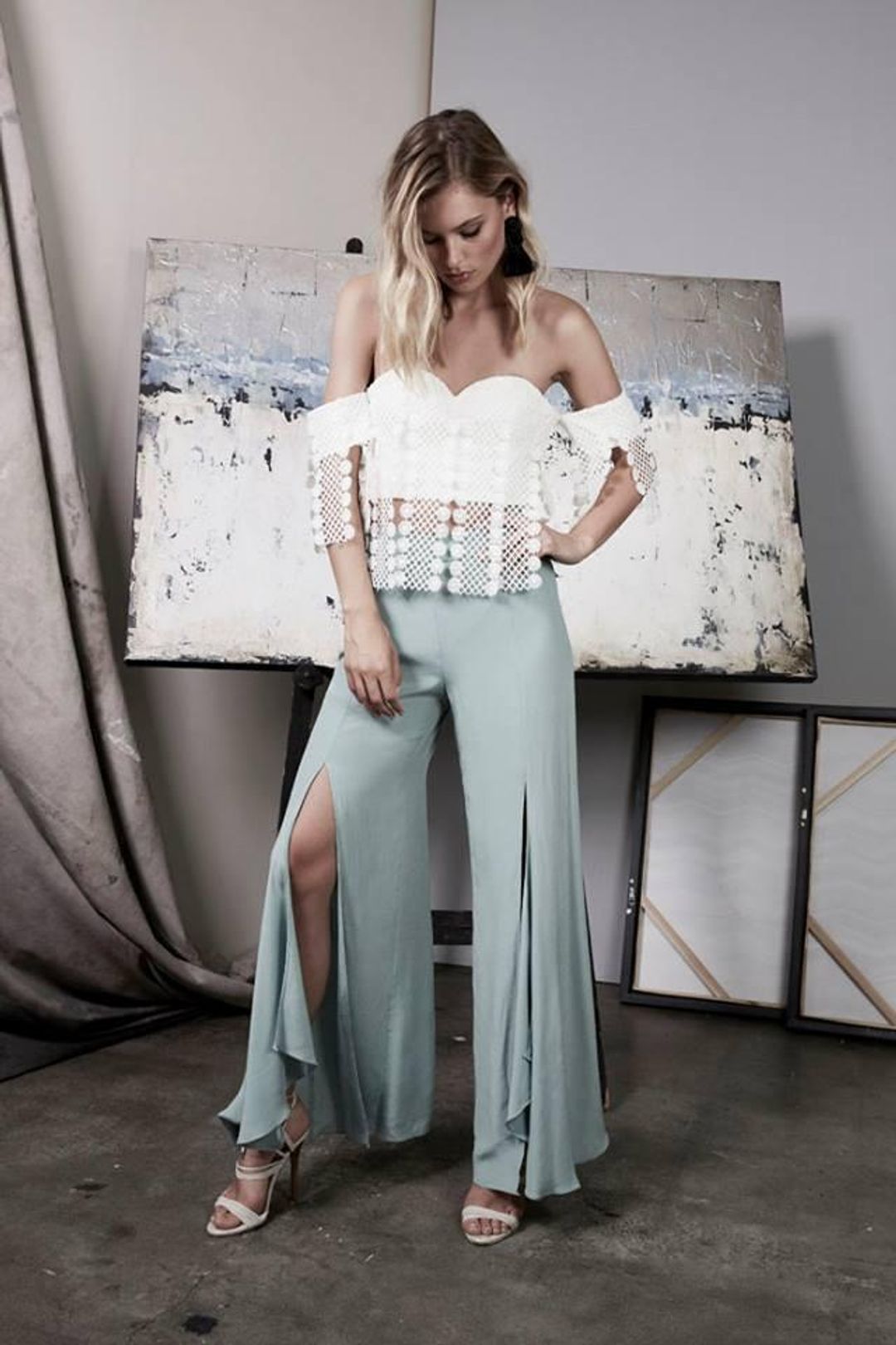 Elliatt Winslow top and Elliatt Sway Pants size 8 for rent on The Volte - main image