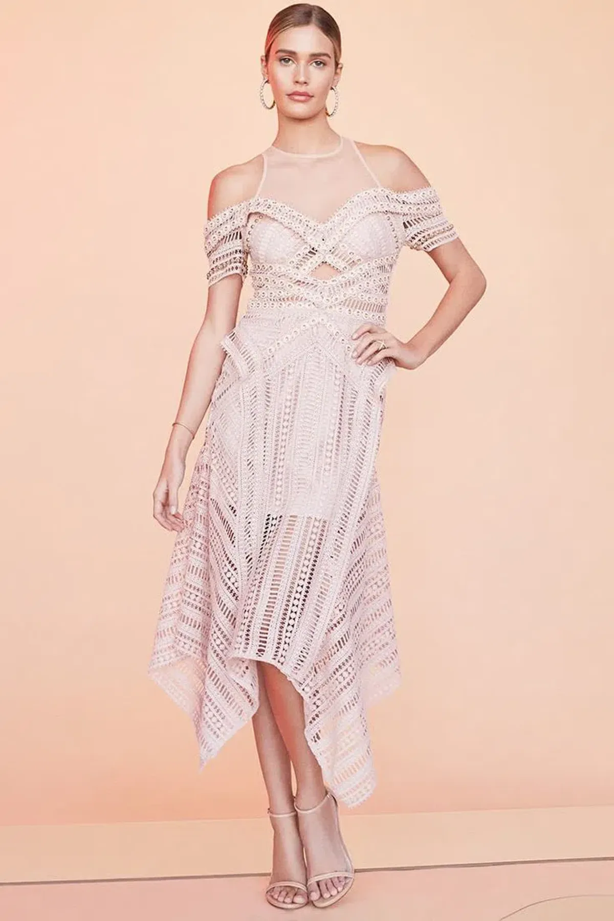Thurley Sand Dune Dress in Nude Pink Size 10 for rent on The Volte - main image