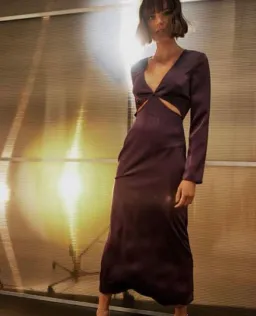 Mossman The Colossal Midi Dress in Purple Size S / Au 8 for rent on The Volte - image 2