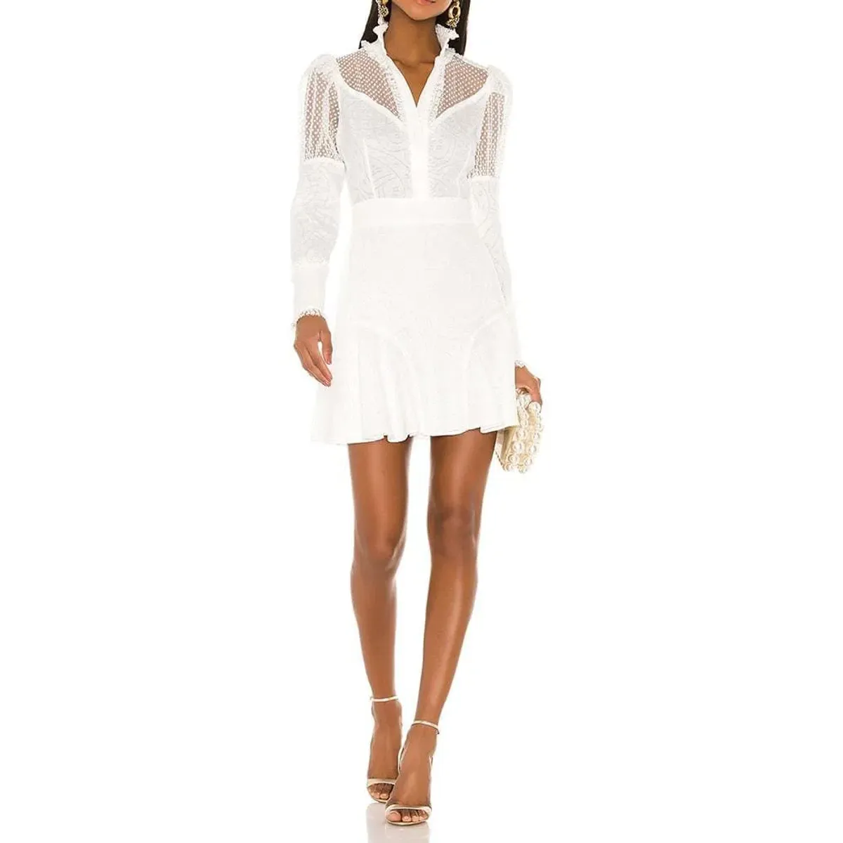 Alexis Madilyn Mini Dress White Size XS  for rent on The Volte - main image