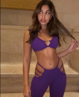 I. AM. GIA Lucid Crop Top & Pants Set Purple Size S/AU 8 for rent on The Volte - image 5