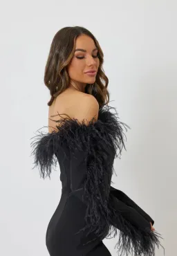 Bianca & Bridgett Katherine Mini Dress Black Size AU 6 for rent on The Volte - image 3