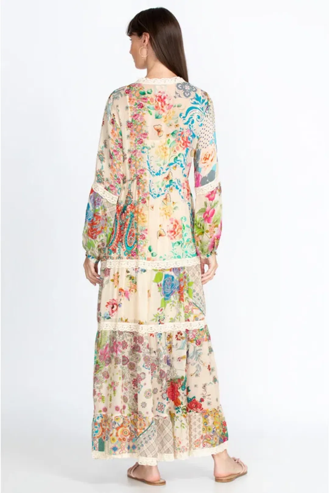 Johnny Was Milana Dress w/ Slip Floral Size M/AU 10 for rent on The Volte - main image