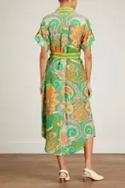 Alemais Marion Shirtdress Emerald Green Size AU 6 for rent on The Volte - image 4