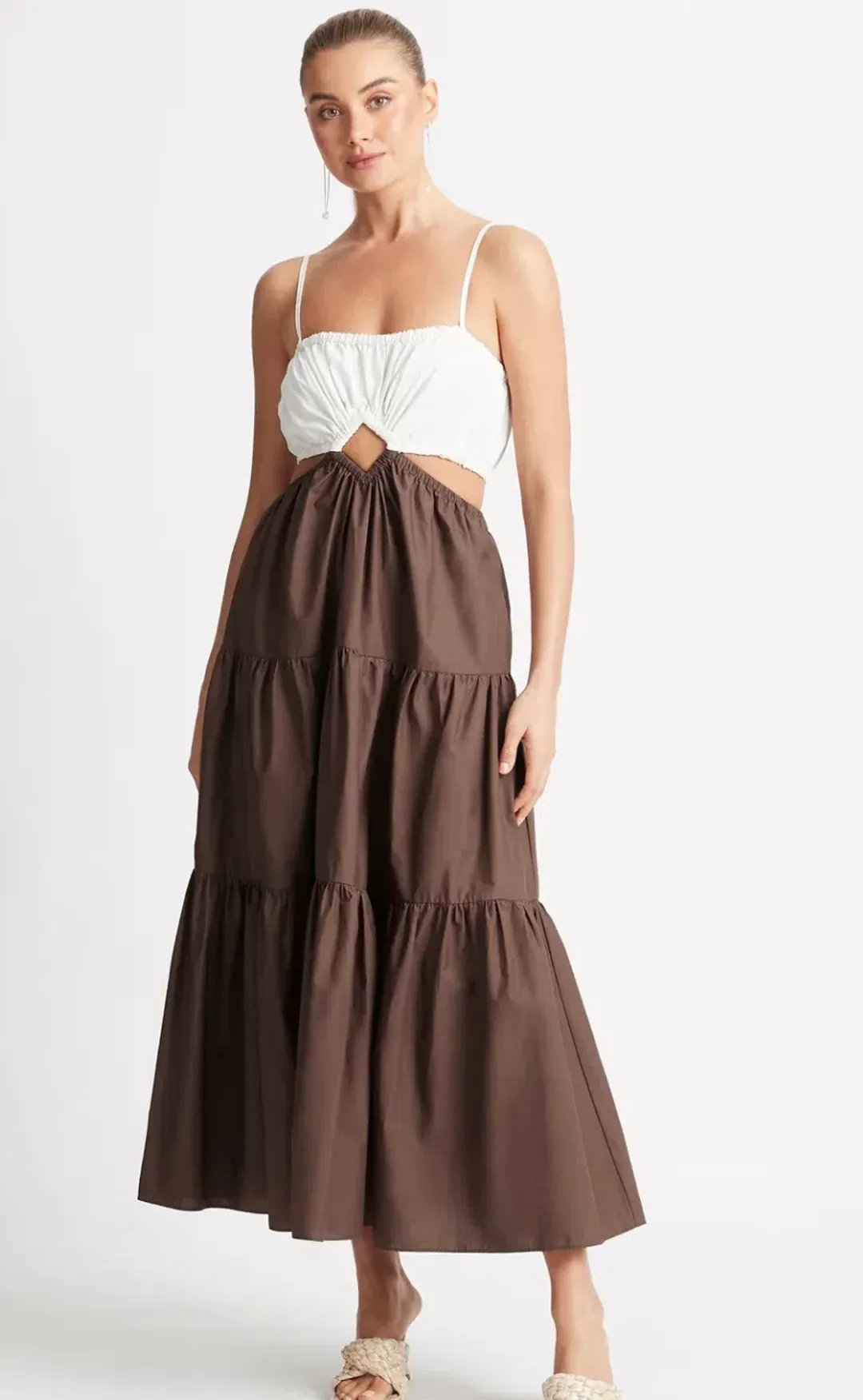 Sheike Novah Maxi Brown Size AU 10 for rent on The Volte - main image