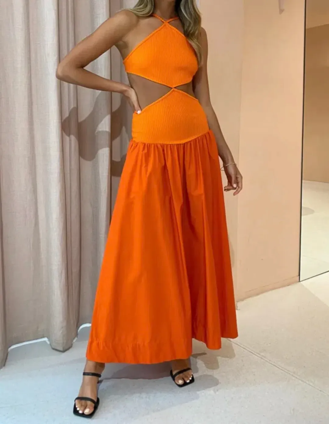 Bec & Bridge Ula Maxi Dress in Chilli Size S / Au 8 for rent on The Volte - main image