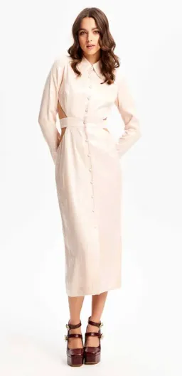 Alice McCall Night Sky Trench Dress Pale Pink Size 10 / M  for rent on The Volte - image 4