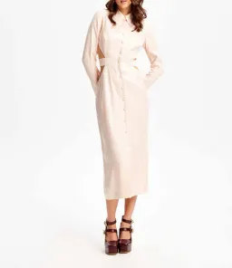 Alice McCall Night Sky Trench Dress Pale Pink Size 10 / M  for rent on The Volte - image 1