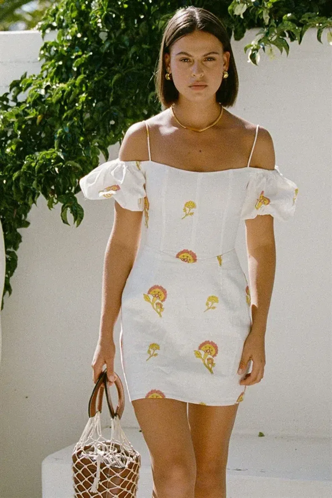 Sabo Skirt Loretta Dress White Size AU 8 for rent on The Volte - main image